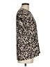 Halogen 100% Polyester Animal Print Tan Short Sleeve Blouse Size M - photo 4