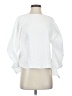 Express 100% Polyester White Long Sleeve Blouse Size XS - photo 1