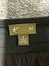Fei 100% Viscose Chevron-herringbone Black Casual Skirt Size 4 - photo 4