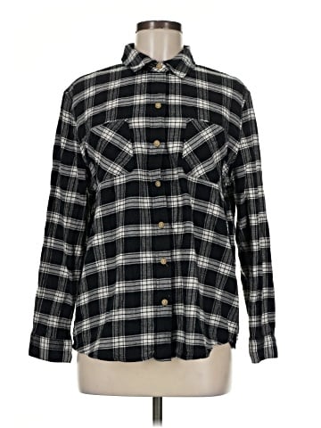 a.n.a. A New Approach Long Sleeve Button-Down Shirt (view 1)