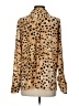 Wilfred Free 100% Polyester Animal Print Brown Tan Long Sleeve Blouse Size S - photo 2