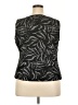 Alex Evenings Graphic Black Sleeveless Blouse Size 2X - photo 2