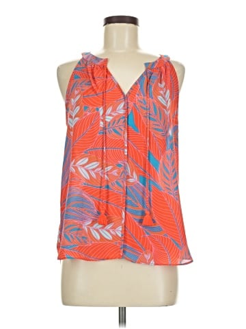 Rose + Olive Sleeveless Blouse (view 1)