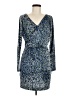 BCBGeneration Print Blue Cocktail Dress Size M - photo 1