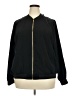 Avenue Solid Black Track Jacket Size 18 Plus - photo 1