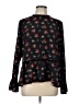 Dex 100% Polyester Black Long Sleeve Blouse Size L - photo 1