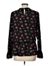 Dex 100% Polyester Black Long Sleeve Blouse Size L - photo 2