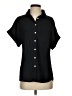 Unbranded 100% Polyester Black Short Sleeve Blouse Size S - photo 1