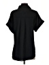 Unbranded 100% Polyester Black Short Sleeve Blouse Size S - photo 2