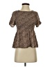 Urban Romantics 100% Rayon Brown Short Sleeve Blouse Size S - photo 1