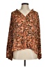 Olivaceous 100% Rayon Brown 3/4 Sleeve Blouse Size M - photo 1