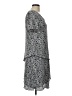 Connected Apparel 100% Polyester Paisley Gray Casual Dress Size 12 - photo 4
