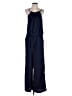 Emery Rose 100% Polyester Solid Blue Jumpsuit Size L - photo 1