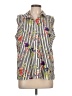 Chico's Ivory Sleeveless Button-Down Shirt Size Lg (2) - photo 1