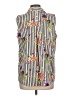 Chico's Ivory Sleeveless Button-Down Shirt Size Lg (2) - photo 2