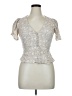 Forever 21 100% Rayon Ivory Short Sleeve Blouse Size L - photo 1