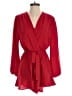 Fraiche by J Solid Red Romper Size M - photo 1