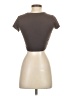 Garage Brown Short Sleeve Turtleneck Size XS - photo 2