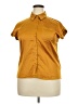 Hem & Thread Gold Short Sleeve Button-Down Shirt Size XXL - photo 1