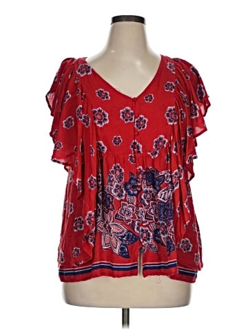 Vintage America Blues Short Sleeve Blouse (view 1)