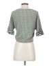 Max Studio 100% Rayon Green 3/4 Sleeve Blouse Size XS - photo 2