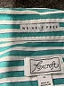 Foxcroft 100% Cotton Stripes Teal 3/4 Sleeve Button-Down Shirt Size XL - photo 6