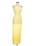 Unbranded 100% Polyester Yellow Cocktail Dress Size M - photo 1