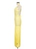 Unbranded 100% Polyester Yellow Cocktail Dress Size M - photo 5