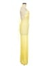 Unbranded 100% Polyester Yellow Cocktail Dress Size M - photo 4