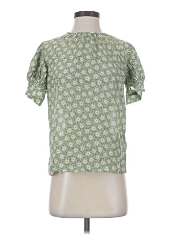 Rebecca Taylor Short Sleeve Silk Top (view 1)