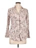 Candie's Animal Print Pink Long Sleeve Blouse Size L - photo 1