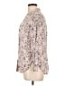 Candie's Animal Print Pink Long Sleeve Blouse Size L - photo 5