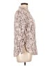 Candie's Animal Print Pink Long Sleeve Blouse Size L - photo 4