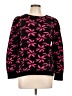 Anne Klein Floral Black Pullover Sweater Size L - photo 1
