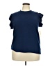 St. John's Bay 100% Cotton Blue Short Sleeve Top Size XXL - photo 1