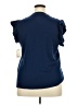 St. John's Bay 100% Cotton Blue Short Sleeve Top Size XXL - photo 2