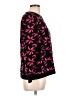 Anne Klein Floral Black Pullover Sweater Size L - photo 4