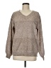 Unbranded 100% Polyester Metallic Tan Pullover Sweater Size M - photo 1