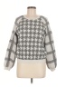 By Anthropologie Houndstooth Gray Pullover Sweater Size M - photo 1
