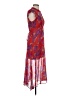 Cooperative 100% Rayon Floral Red Cocktail Dress Size 2 - photo 4