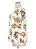 Fitting Image 100% Acrylic Floral White Short Sleeve Blouse Size 2X - photo 5