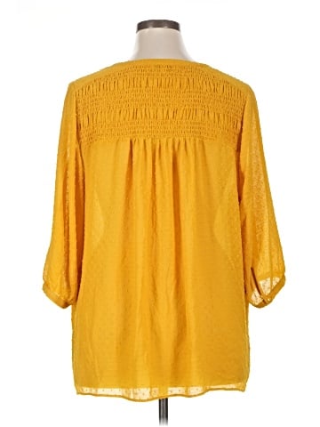Rose + Olive 3/4 Sleeve Blouse (view 2)