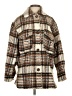 GB Plaid Brown Coat Size S - photo 1