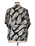 Industry 100% Polyester Tropical Blue Short Sleeve Blouse Size 1X - photo 2