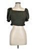 Papermoon 100% Polyester Green Sleeveless Blouse Size L - photo 1