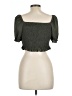 Papermoon 100% Polyester Green Sleeveless Blouse Size L - photo 2
