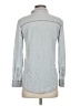 Talula 100% Rayon Chevron-herringbone Gray Long Sleeve Button-Down Shirt Size XXS - photo 2