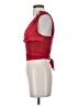 Lulus 100% Polyester Red Sleeveless Blouse Size S - photo 5