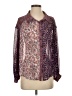 Free People 100% Polyester Paisley Purple Long Sleeve Blouse Size S - photo 1