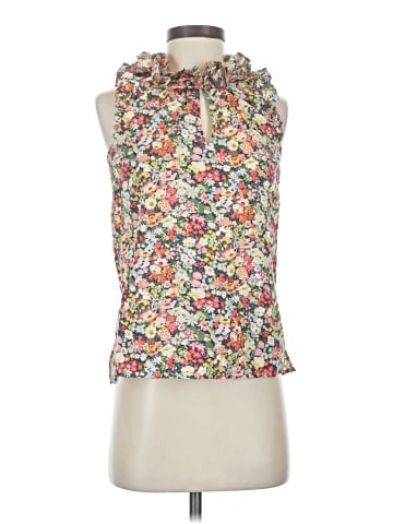 Liberty Art Fabrics For J.Crew Sleeveless Blouse - front